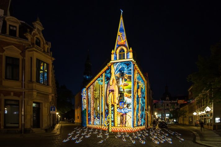 Zwickau Festival of Lights - Das Schiffchen am Kornmarkt - 2018