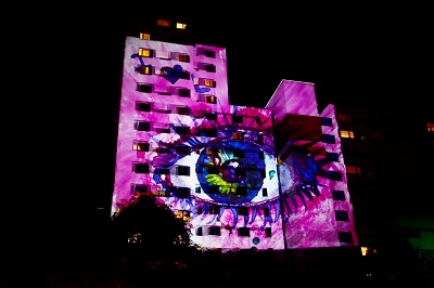 Märkisches Viertel - Diamalerei - Auge - 2016 Märkisches Viertel - Diamalerei - Auge - 2016