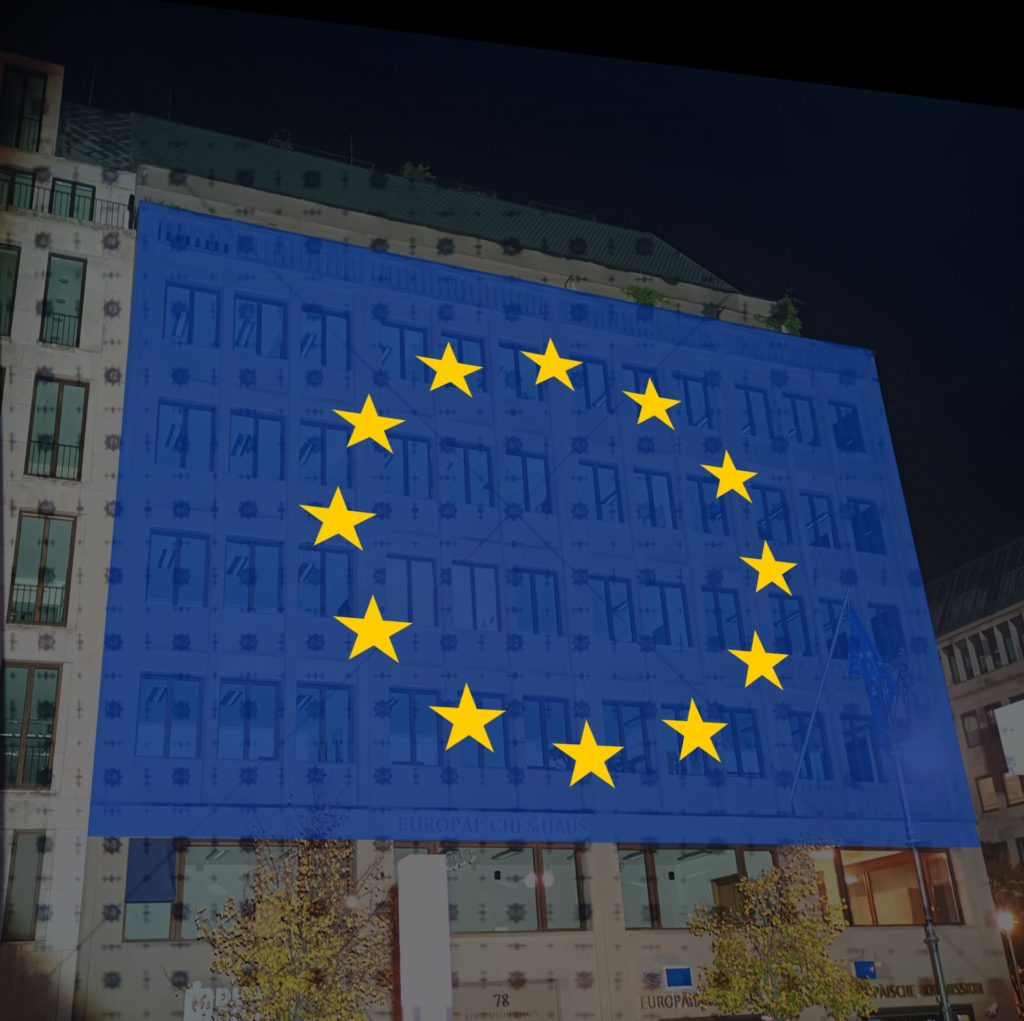Europäisches Haus 2021- Europa Flagge